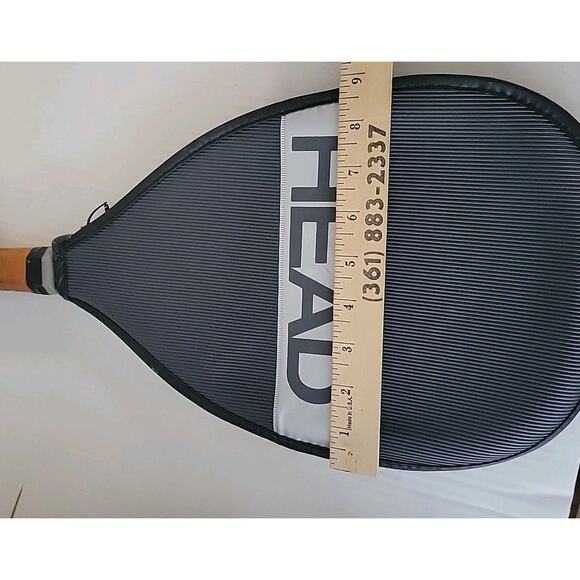 AMF Head Master Racketball Racquet Metal Frame Brown 3 3/4 Grip w/Head Cover - Picture 14 of 15